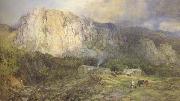 Henry Clarence Whaite,RWS Castle Rock,Cumberland (mk46) oil painting picture wholesale